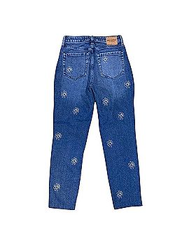 Hollister Mid-Blue High-Rise Jeans with Daisy Embroidery Jeans (view 2)