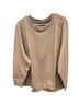 Ideology Solid Brown Solid Crewneck Sweatshirt in Tan Size 3X - photo 3