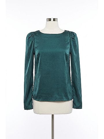 Line & Dot Elliot Top in Emerald (view 1)