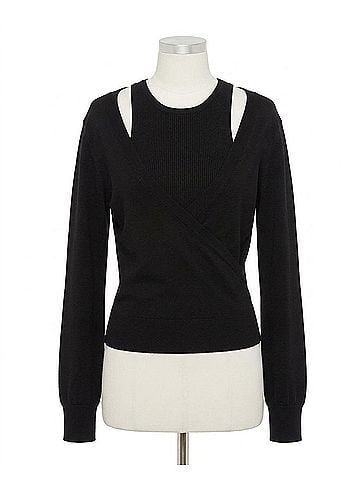 Veronica Beard Lolasee Pullover Top in Black (view 1)