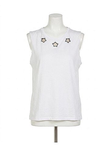 Michael Lauren Bull Vintage Muscle Tank in White/Black (view 1)