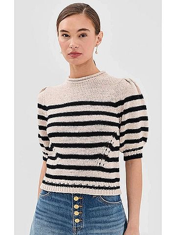 Ulla Johnson Pia Top in Sailor Stripe (view 2)