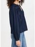 Ulla Johnson Stripes Blue Rowan Blouse in Midnight Size 2 - photo 3