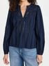 Ulla Johnson Stripes Blue Rowan Blouse in Midnight Size 8 - photo 2
