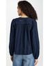 Ulla Johnson Stripes Blue Rowan Blouse in Midnight Size 8 - photo 4