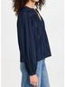 Ulla Johnson Stripes Blue Rowan Blouse in Midnight Size 0 - photo 3