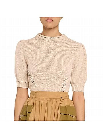 Ulla Johnson Pia Knit Top in Cowrie (view 2)