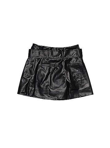 Zara Faux Leather Shorts (view 2)