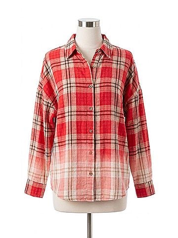 Vanilla Bay Adhara Button Down Shirt in Red (view 1)