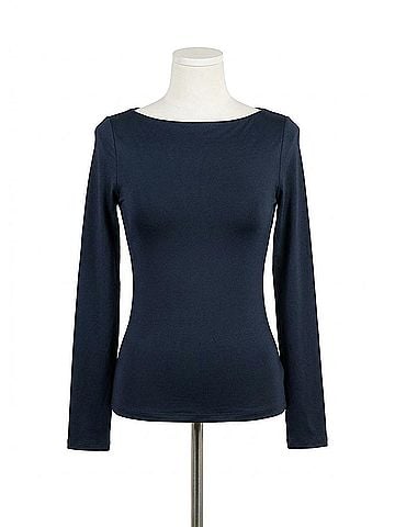 RD Style Brida Boat Neck Bodysuit in Black (view 1)