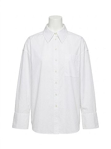 Barbour Angela Button Down Shirt in White (view 1)