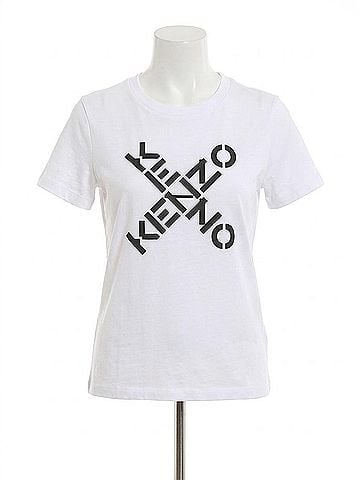 Kenzo Classic Logo T Shirt in White (view 1)