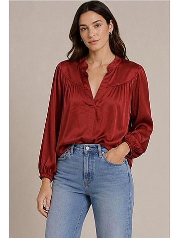 Corey Lynn Calter Corinne Top in Dahlia (view 2)