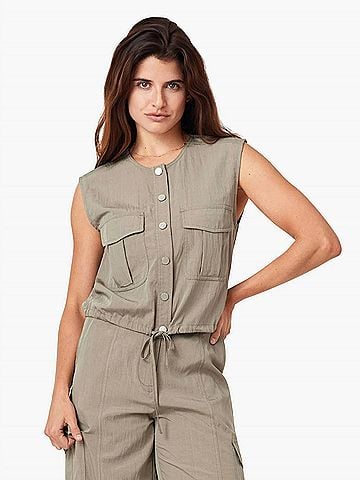 Habitual Utility Top in Vetiver (view 2)