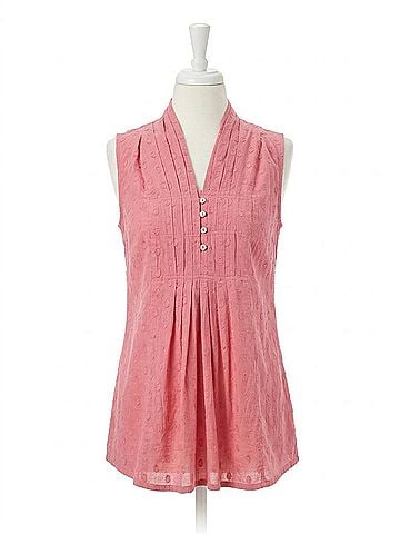 April Cornell Cameo Sleeveless Blouse in Coral (view 1)