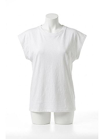 Apiece Apart Fuerza Crewneck Tee in Cream (view 1)