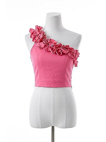 Do & Be Vivienne One Shoulder Top in Pink (view 1)