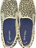 Sperry Top Sider 100% Canvas Leopard Print Tan Black Flats Size 7 - photo 1