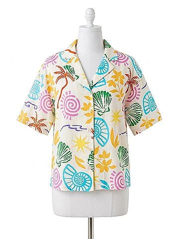 Illa Illa Samba Summer Print Top in Multi (view 1)