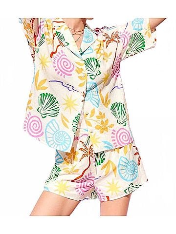 Illa Illa Samba Summer Print Top in Multi (view 2)