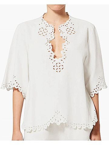 Isabel Marant Shana Top in White (view 2)