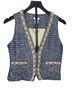 Cache Blue Tan Vest Size 8 - photo 2