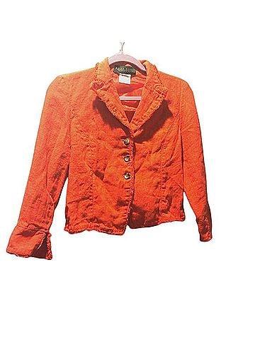 Harve Benard Perfect Fall Crop Linen Blazer Blazer (view 1)