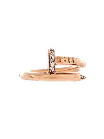 Cartier Juste un Clou Ring 18K Rose Gold and Diamonds (view 1)
