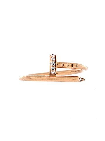 Cartier Juste un Clou Ring 18K Rose Gold and Diamonds Small (view 1)