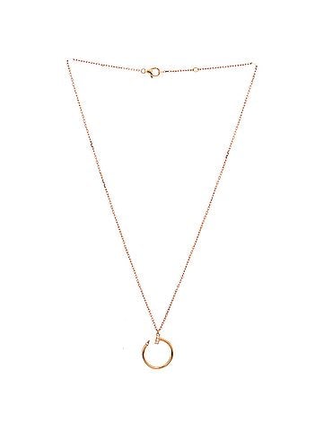 Cartier Juste un Clou Pendant Necklace 18K Rose Gold with Diamonds (view 2)