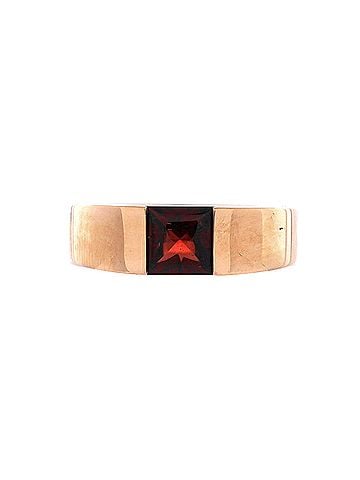 Cartier Tank Ring 18K Rose Gold and Garnet Small (view 1)