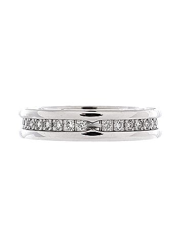 Bvlgari B.Zero1 One Band Ring 18K White Gold and Diamonds (view 1)