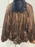 Chili Pepper 100% Polyester Black Burgundy Gold Windbreaker Size L - photo 7
