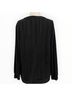 Perfect Peach Solid Black Pullover Sweater Size M - photo 8