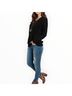 Perfect Peach Solid Black Pullover Sweater Size M - photo 3