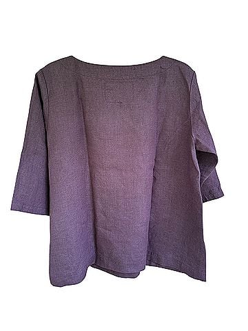 Not Perfect Linen January 3/4 Sleeve Blouse (view 2)