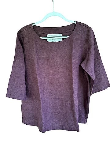 Not Perfect Linen January 3/4 Sleeve Blouse (view 1)