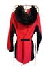 MICHAEL Michael Kors Solid Red Black Coat Size M - photo 2