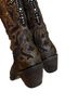 Corral Boots 100% Leather Brown Black Boots Size 7 1/2 - photo 2