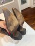 Corral Boots 100% Leather Brown Black Boots Size 7 1/2 - photo 13