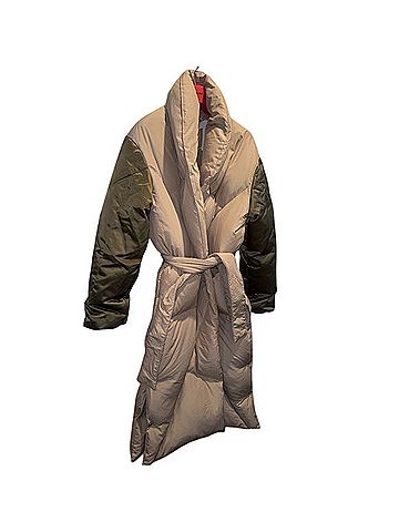 Khrisjoy Puff Stripe Robe Coat Coat (view 2)