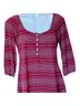 Velvet Stripes White Burgundy T-Shirt Size M - photo 1