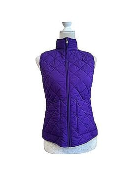 Lauren by Ralph Lauren Purple Quilted Vest Vest (view 1)
