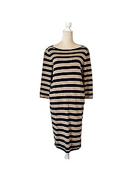 Ralph Lauren Navy And Metallic Gold Stripe midi Dress Casual Dress (view 1)