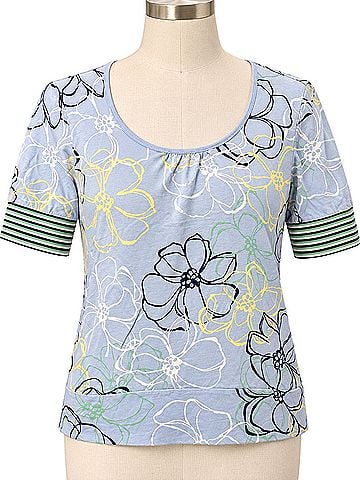 IZOD Short Sleeve Blouse (view 1)