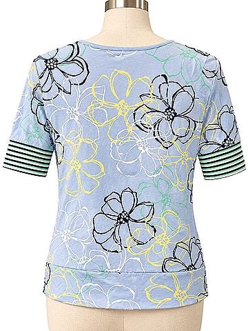 IZOD Short Sleeve Blouse (view 2)