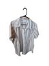 Fashion Bug Stripes Multi Color Short Sleeve Button-Down Shirt Size 22 - photo 1