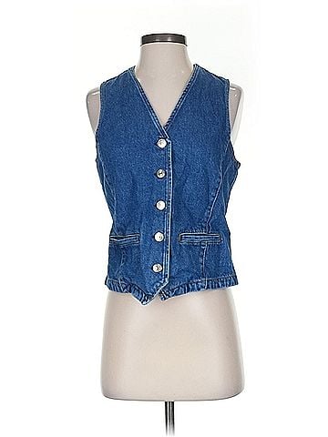 MNG Mng Denim Vest (view 1)