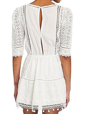 LoveShackFancy Novalie Cocktail Dress (view 2)