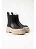 Copenhagen Studios 100% Leather Black Tan Boots Size 12 - photo 3